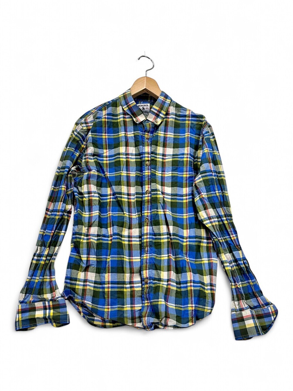 Bonobos Men's‎ Plaid Cotton Button-Down Shirt M